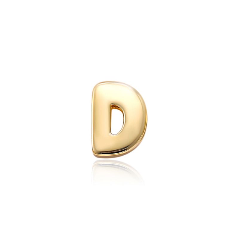 

European and American Cross-Border Stainless Steel DIY Personalized Custom-Made English Letter Necklace Clavicle Chain Jewelry Dropshipping Gold Letter D