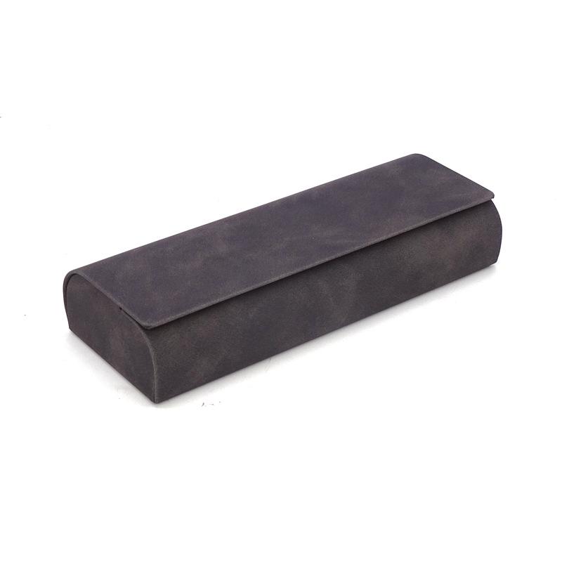 

Simple Pu Leather Glasses Box For Men Women Pressure Resistant Myopia Presbyopia Sunglasses Box Portable Reading Glasses Case серый