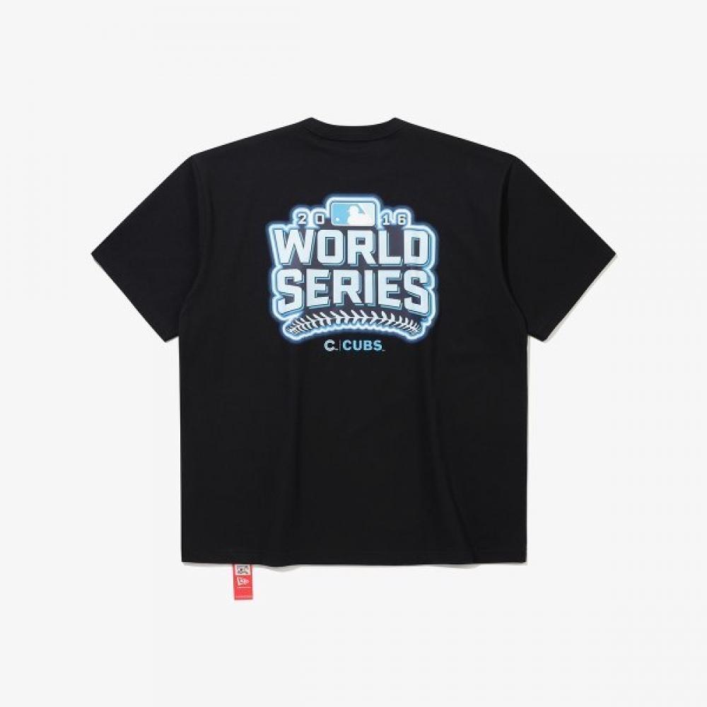 New Era Chicago Cubs World Series Neon T shirT Black 15147509 XXL(110)