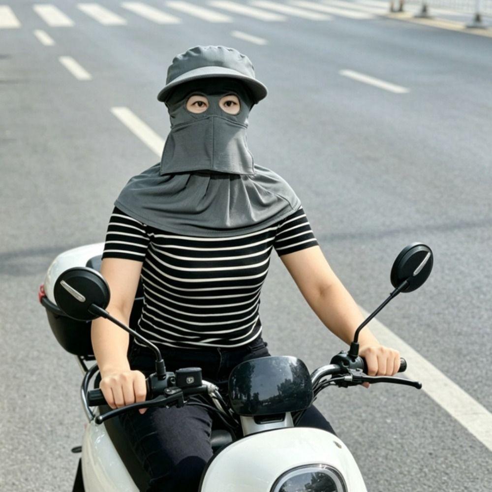 Wide-Brimmed Full-Face Sun Hat Sun Protection Cycling Cap New Woman Bucket Hat  Summer Outdoor