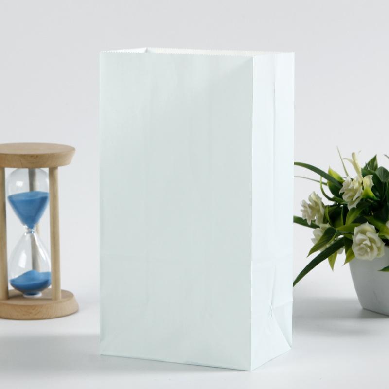 10 peças Macaron Sacos de presente de papel Doces Presente Rosa Sacos Kraft Decoração de festa de aniversário infantil Chá de bebê Suprimentos de casamento