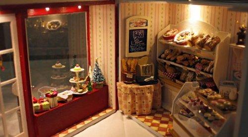 Dollhouse Handmade Kit Set Miniature European Travel Diary Bakery PT-ETJ03