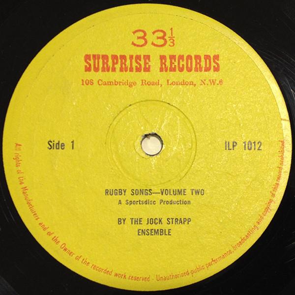 

LP Record JOCK STRAPP ENSEMBLE - Rugby Songs Volume Two ILP1012 Surprise Record 1965 UK Pop Used