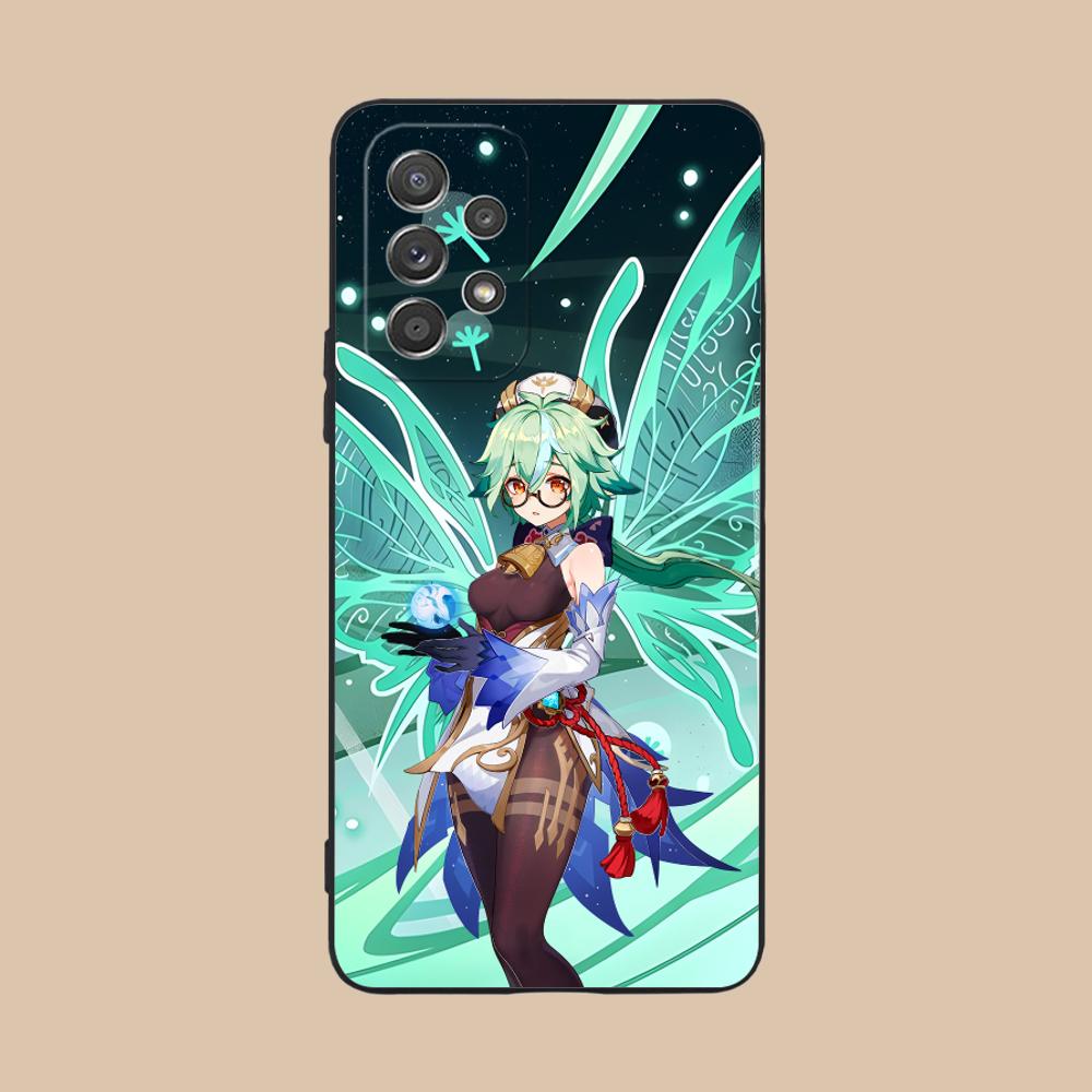 Game GI Sucrose Matte TPU Mobile Phone Case for Samsung Galaxy M55 54 42 35 34 33 32 23 22 15 14 13 12 F55 5G Colorful Cover