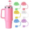 Water Bottle Liner Silicone Water Cup/Silicone Straw Cover Reusable Liner Summer Bottle Liner for 30/40oz Tumbler Cup Accessorie
