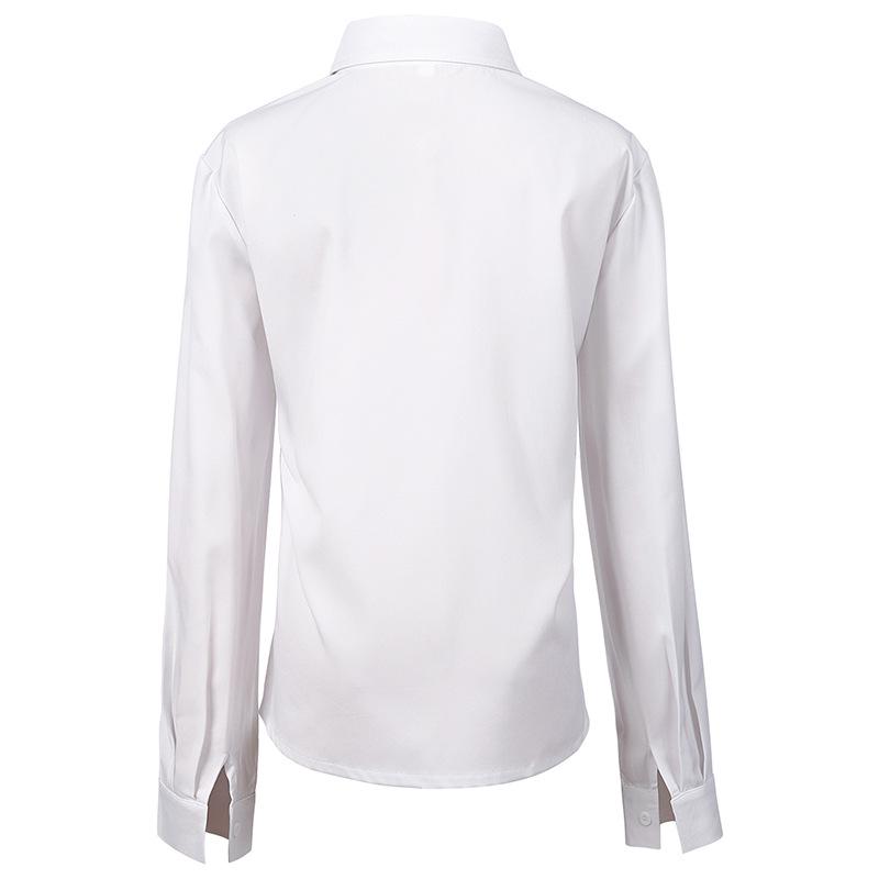 Victorian Gothic Women's Long Sleeve Lotus Pleated Shirt