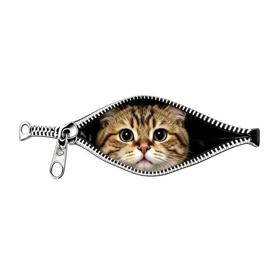 

Car Stickers Zipper Shape Cat Scratch Cover Adhesive Waterproof Stickers Durable Car