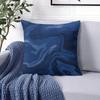 Deep sea ripples square Jacquard Pillow Cover for Sofa Office Waist Cushion Cover Home Decorative Pillowcase