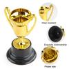 10PCS Gold Silver Bronze Awards Trophy Plastic Mini Honor Cup Statuette Decor Competition Soccer Small Prize Cup