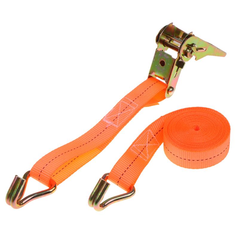 2 Pack Heavy Duty Ratchet Tie Down Straps Non-Slip Hooks Durable Webbing for Truck Motorcycle Cargo Fastening