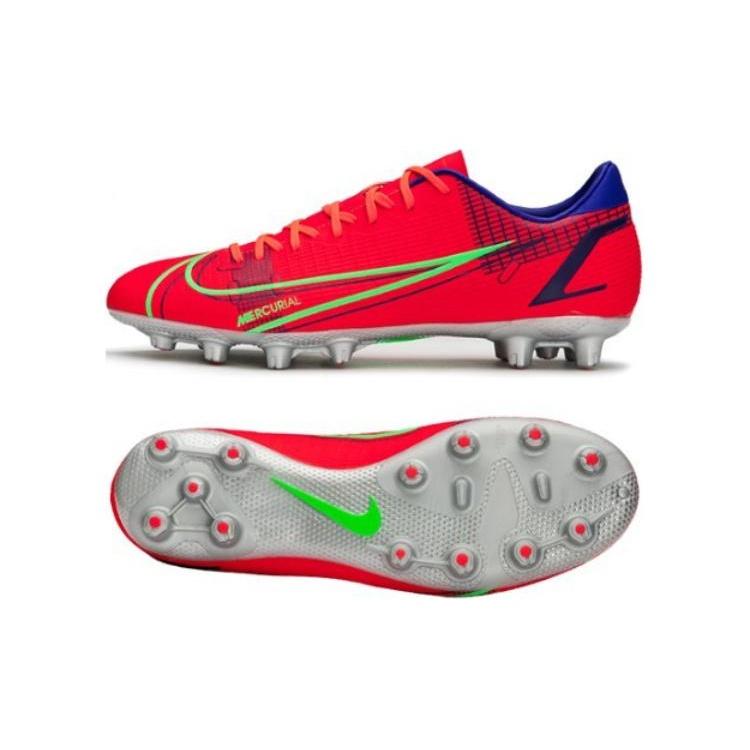 Nike Mecurial Vapor 14 Academy HG Hard Ground Cleats 'Bright Crimson Indigo Burst' Men's CV0970-600