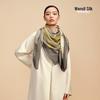 WENSLI Women's Double-Sided Silk Wool Scarf & Shawl