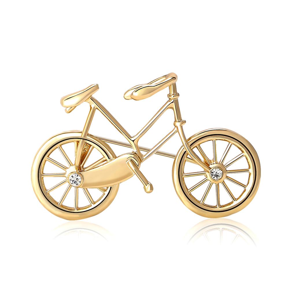 Fashion Creative Electroplated Bicycle Brooch High-End Exquisite Men'S And Women'S Suit Shirt Corsage Jewelry Pin