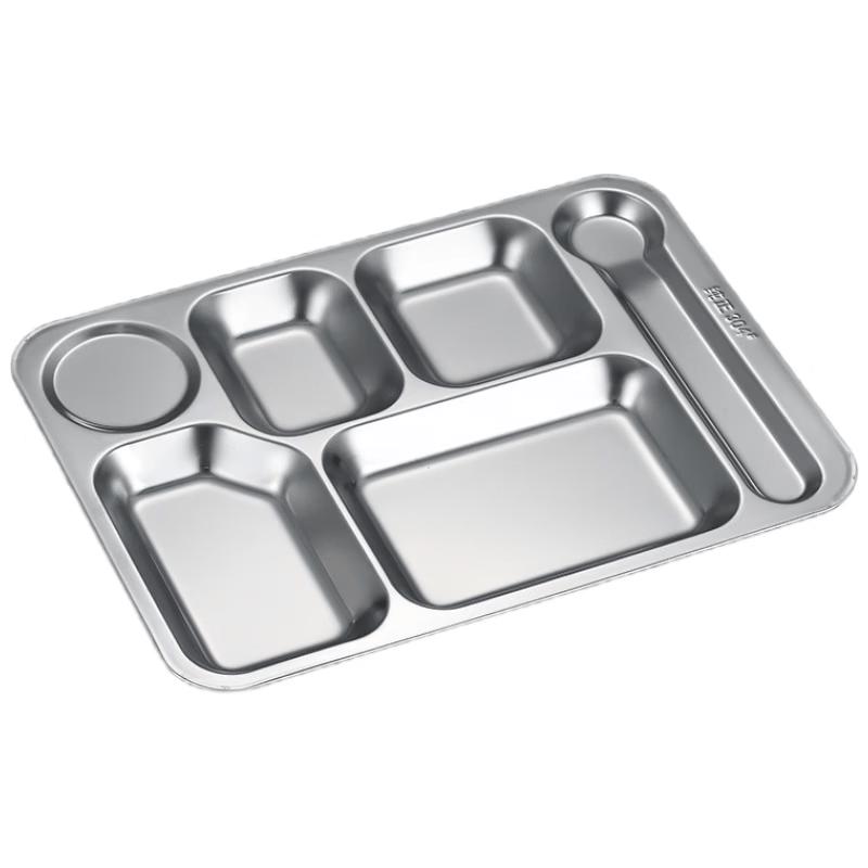 Shunbo Hongyang 304 Stainless Steel Divided Cafeteria Tray 500 г