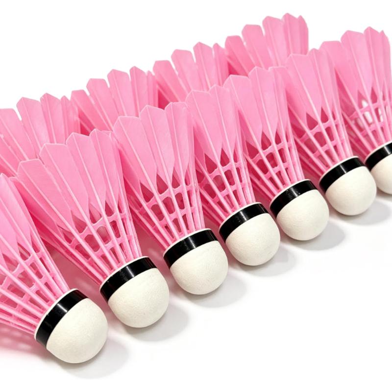 Pink Badminton Shuttlecocks Stable Flight High Elasticity Perfect For Indoor Outdoor Sports Training And Casual Games