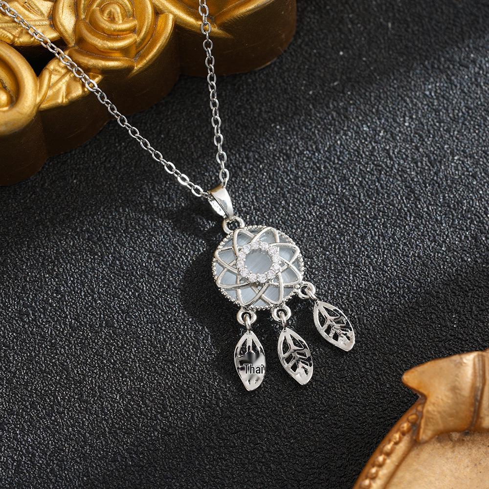 Pearl Zirconia Cross Necklace – Light Luxury, Classic, Colorfast, Versatile Clavicle Chain