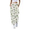 Women's Fashion Sport St. Patrick's Day  Printed Drawstring Pocket Casual Sweatpants Pants