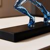 Male Runner Sculpture Abstract Resin Running Figurine Modern Home Decoration for Living Room TV Stand Desk Shelf Decor Motivational Gift for Runners