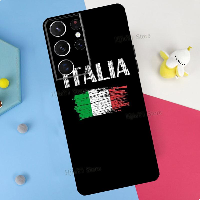 Italy Flag Phone Case For Samsung Galaxy S23 S22 Ultra Note 20 10 S8 S9 S10 Plus S20 FE S21 FE Cover