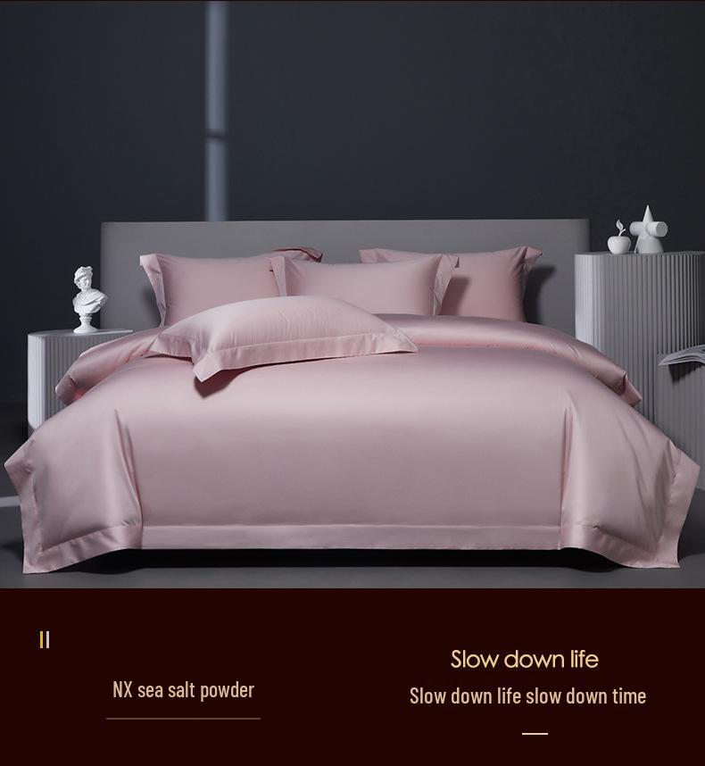 2025 High-End Long-Staple Cotton 160 Bed Sheet 4-Piece Set - Pure Cotton Duvet Cover & Fitted Sheet