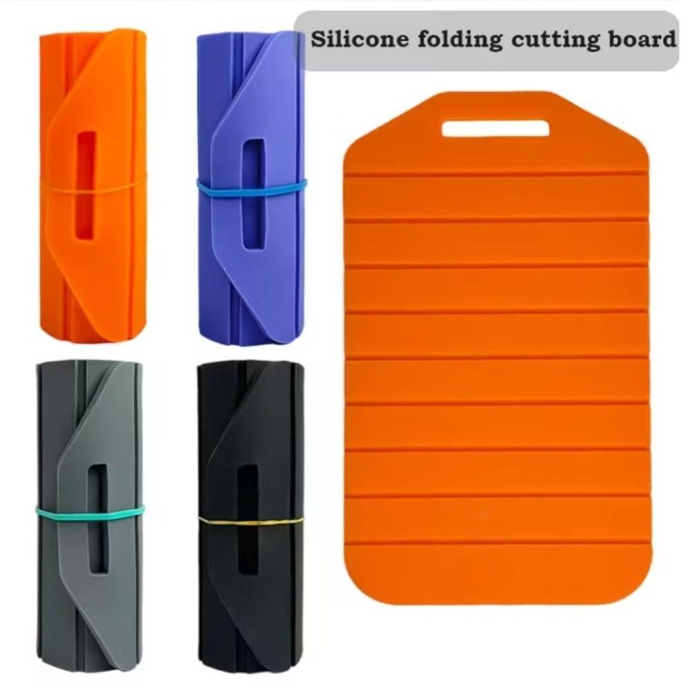 Anti-Slip Kitchen Chopping Mat Non-Stick Silicone Cut Board Folding Cutting Board  Apartment Living