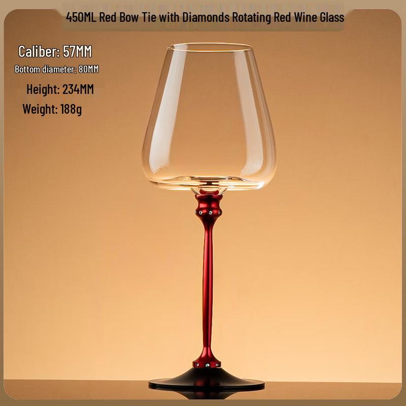 Ming Zhan Xuan Rotatable Diamond Red Wine Glass