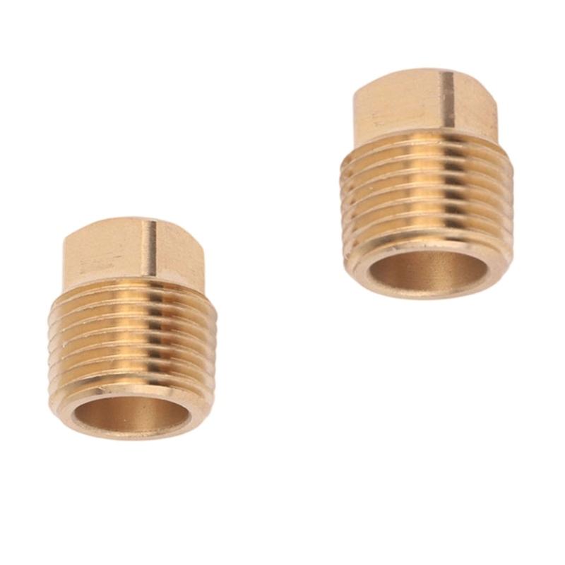 Marine Drain Stopper and Wrench Set with Brass Construction for Boat Drain Port Installation and Removal Tasks