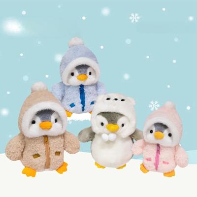 Cute Dressing Penguin Plush Toy Stuffed Animal Doll Children's Toy Office Ornament Girl Gift Plush Penguin Toy