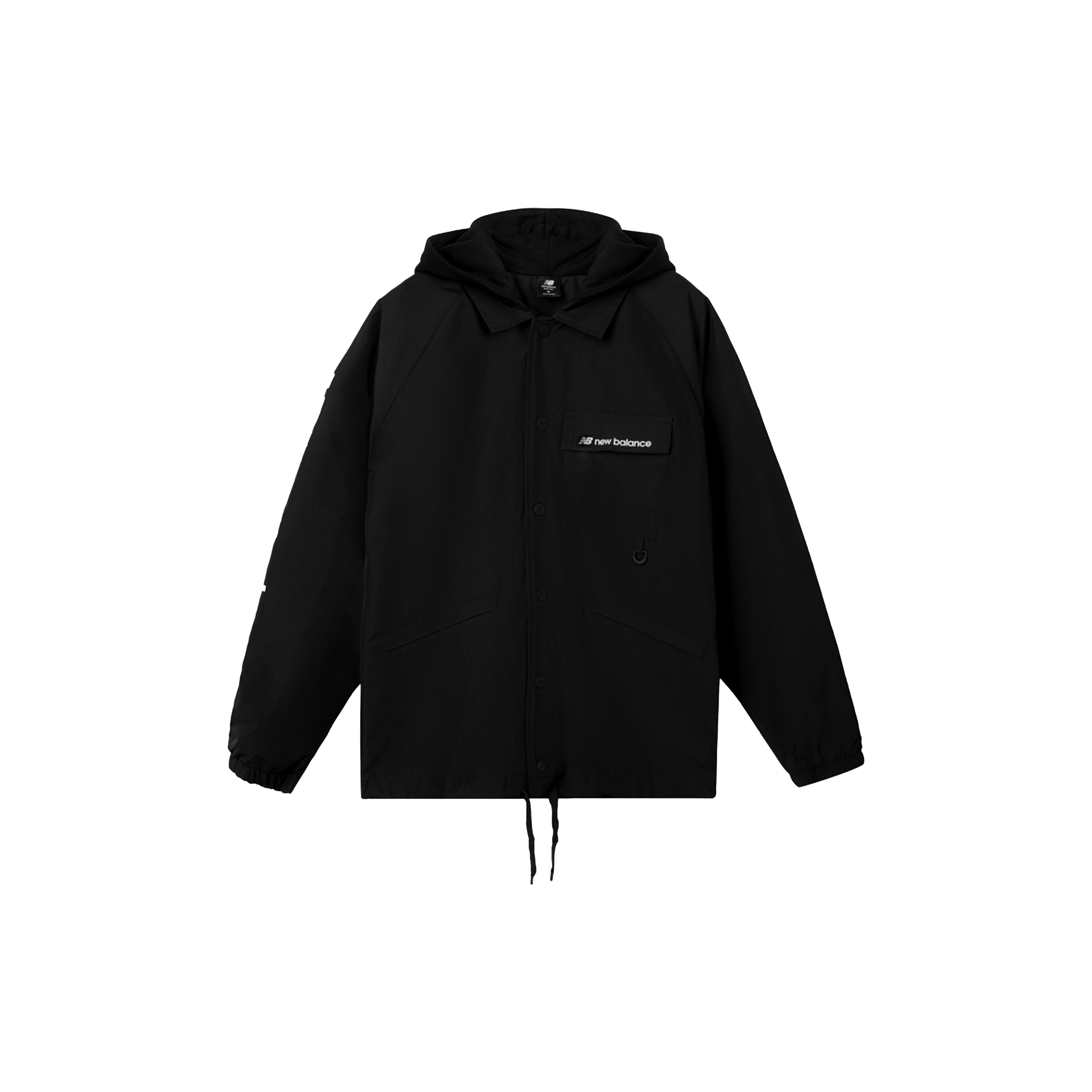 New Balance logo Hooded Windbreaker Men s Black AMJ03305-BK M