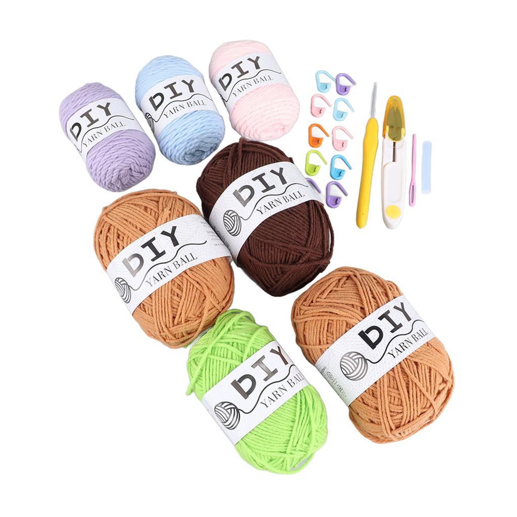 Beginner Crochet Kit 4pcs Succulents Innovative DIY Hand Crafted Succulents Crochet Starter Kit for Beginners