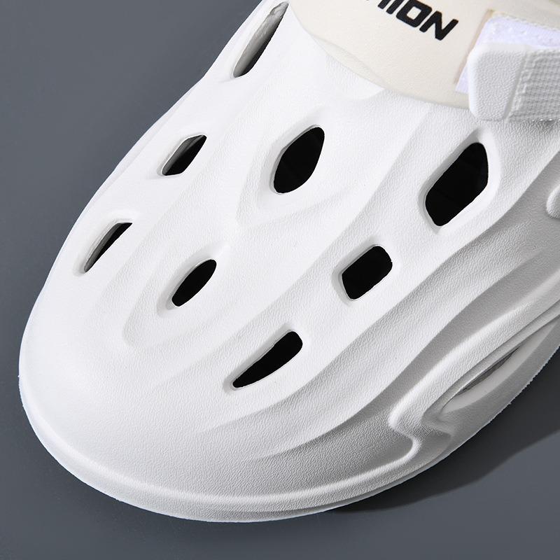 Men's sandals summer hole shoes outside casual beach bag head non-slip deodorant couple cool slippers men