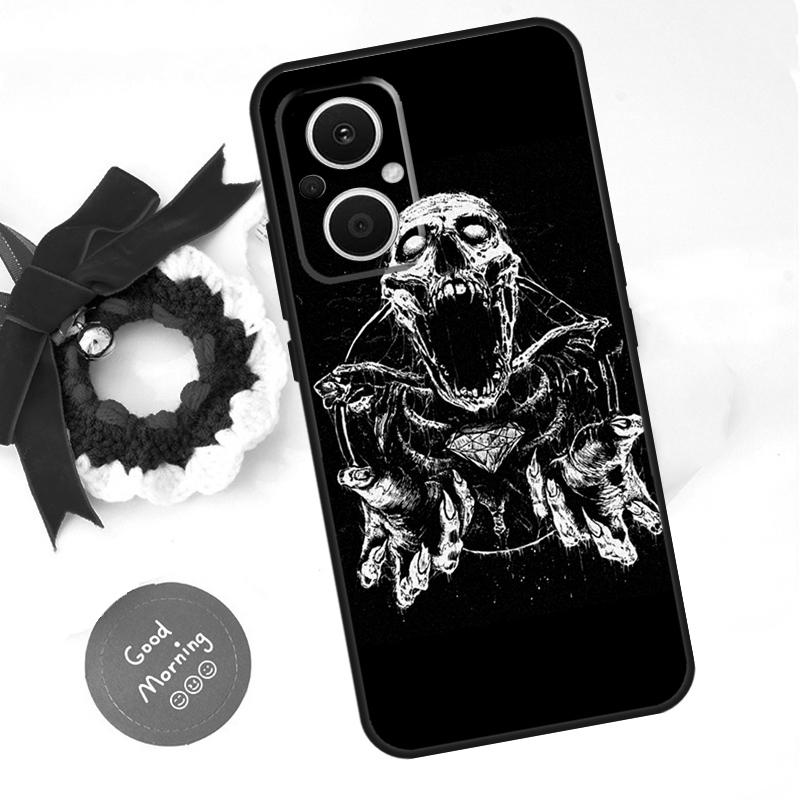 Gothic Fashion Skull Funda For OPPO Reno 13 F 14 10 11 12 Pro 12F 11F 14F 7 8 Lite OPPO Find X9 X8 X6 X5 Pro Case