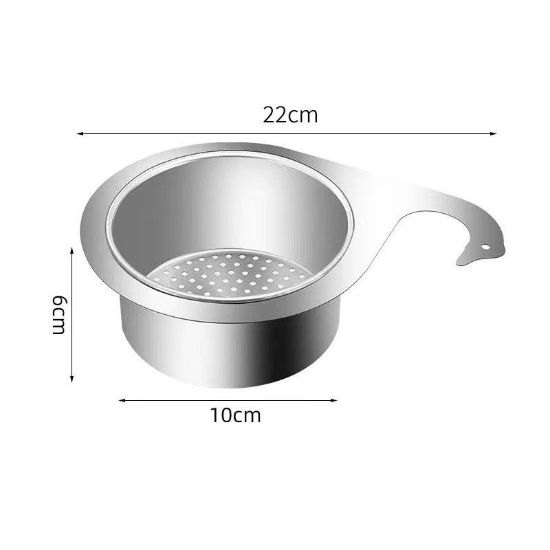 Multifunctional Hanging Sink Strainer Leftover Drain Basket Fruit and Vegetable Washing Basket Hanging Drainer Rack Kitchen Accessories
