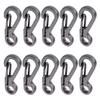 10Pcs EDC Survival Climbing SF Spring Backpack Clasps Keychain Mini Carabiner Paracord Gear Hooks Key Chain Camping Tools