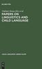 Knyga Papers On Linguistics and Child Language : Ruth Hirsch Weir Memorial Volume