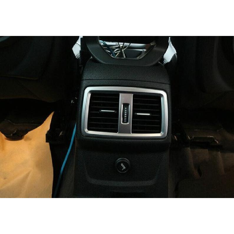Air Outlet Vent Frame Cover Matte Silver 2016- For BMW X1 F48 Car Rear Seat