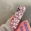 3d Meteorite Pink Leopard Pattern Cute Shockproof Phone Case For Iphone 14 11 12 13 Pro Max Fashion Soft Silicone Back Cover