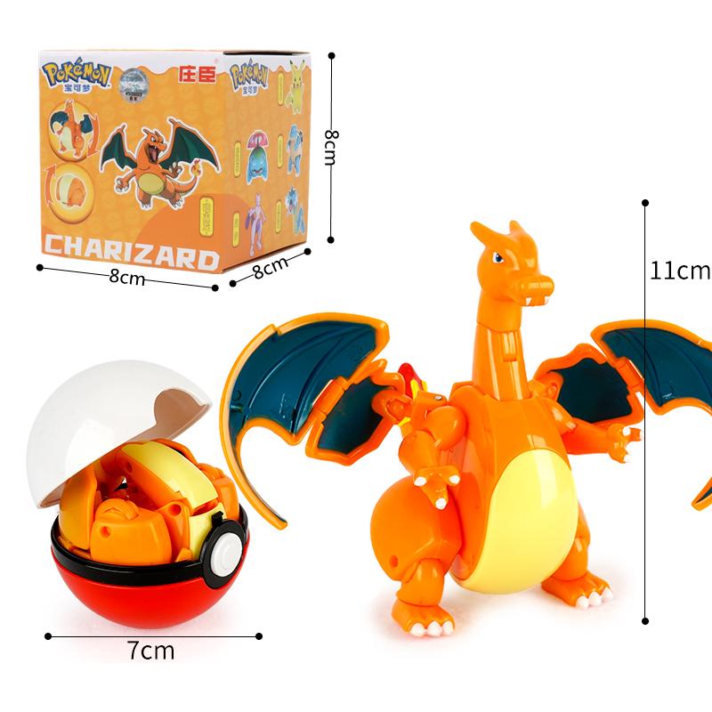 Figures Toys Pocket Monsters Ball Model Pikachu Gengar Pokeball Dragonite Snorlax Pokeball Action Figures Toy