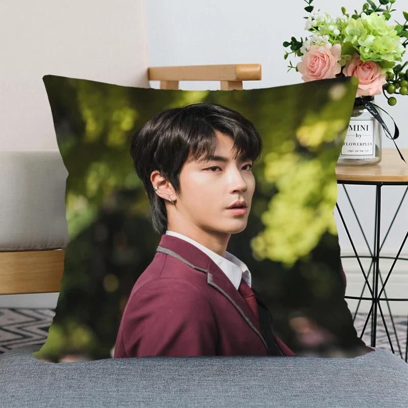 KPOP Hwang In Yeop Pillow Case True Beauty For Home Decorative Pillows Cover Invisible Zippered Throw PillowCases 45X45cm
