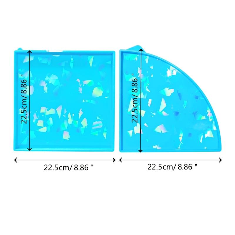 1 Set Vielseitige Silikon-Gussform für Vitrine, modulare Tisch-Bastelformen, Formen, Möbelbau-Werkzeug