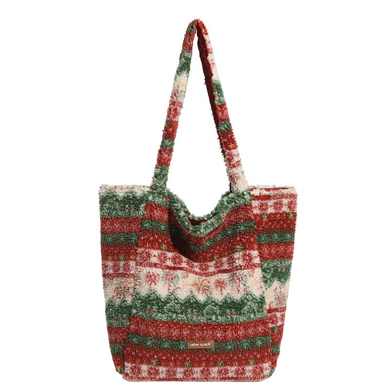 A Large-capacity Double-sided Single-shoulder Bag with A High Level of Appearance and A Retro Lightweight Handbag