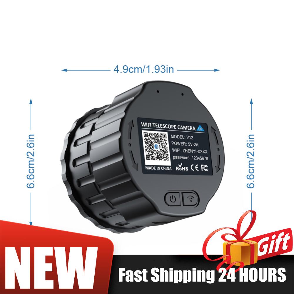 2K WiFi Electronic Eyepieces for 25mm-50mm Scopes WiFi Electronic Telescope Eyepiece for Bird Watching High-Resolution Imaging