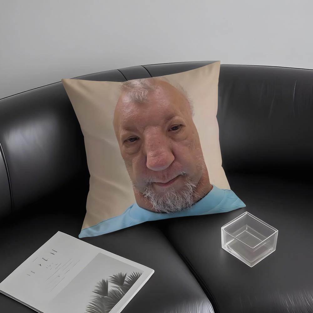 Ugly Man Funny Meme Cushion Cover Pillowcase Ultra Soft Skin Friendly Fabric Cloud Like Comfort & Concealed Zipper