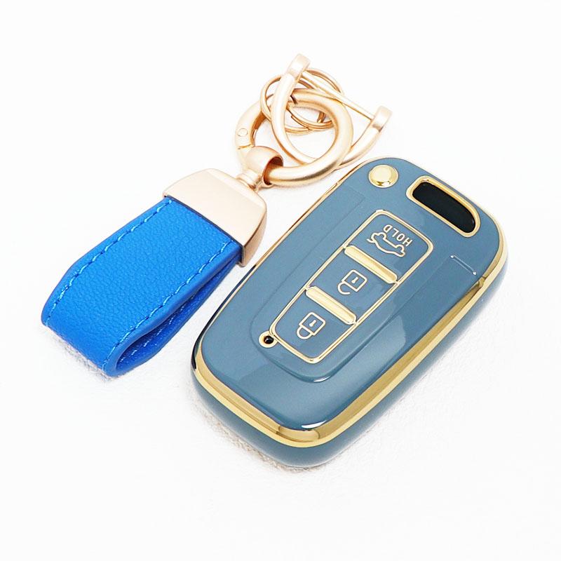 3 Button Tpu For Kia Sonata 8 Sr Ix35 Elantra I30 Soul Hyundai Veloster Solaris Hb20 Rohens Car Key Case Keyless Cover Keychains