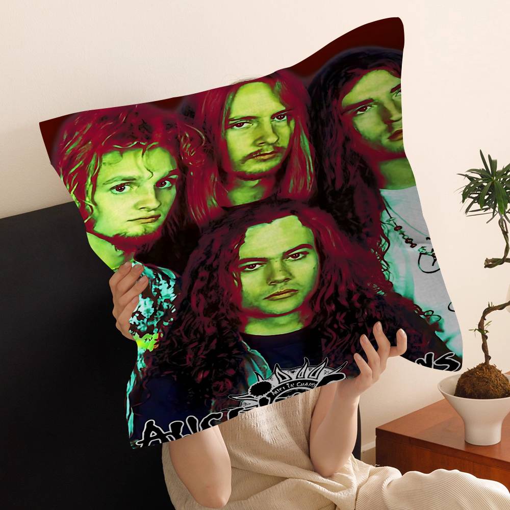 Band A-Alice I-In C-Chains Pillow Anime Pillow Sofa Bed Head Pillow Cover Cushion Cover 45x45 Cm Fashion