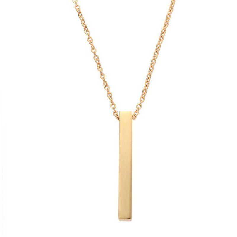 Fashion Simple Necklace Cold Wind Elegant Hip Hop Geometric Pendant Long Necklace