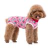 Dog Clothes, Thin Belly Protection Vest, Belly Anti-cool Free Striped Shirt, Back Buttons, Female Dog Sterilization and Weaning