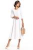 Maxi dress with hidden zipper T327 navy blue XS