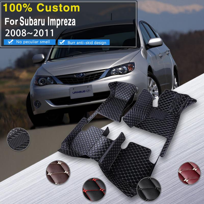 

Автомобильные коврики для Subaru Impreza Anesis B3 Inpuressa GE GV GH GR 2008 ~ 2011, антигрязные автомобильные коврики, напольный поддон, грязь для автомобиля