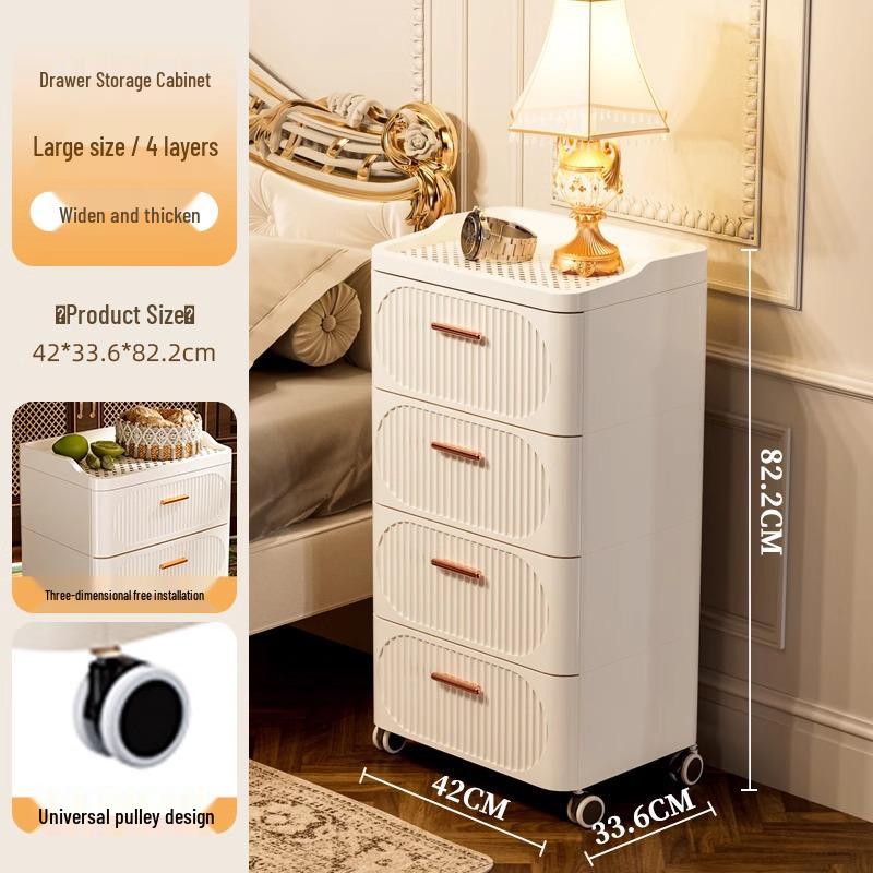 Golden Cat Multi-Layer Plastic Storage Cabinet for Bedroom and Living Room